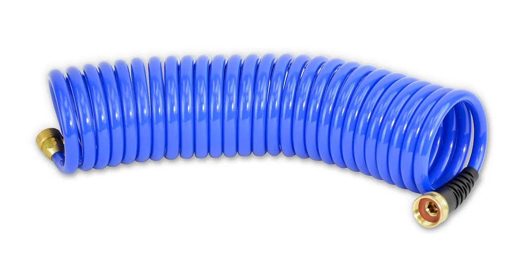HS2500HP – HOSECOIL Boat Washdown Hose, Coiled Type Medium Duty 25 Foot Hose Length 3/8 Inch Inner Diameter 3/4 Inch ...